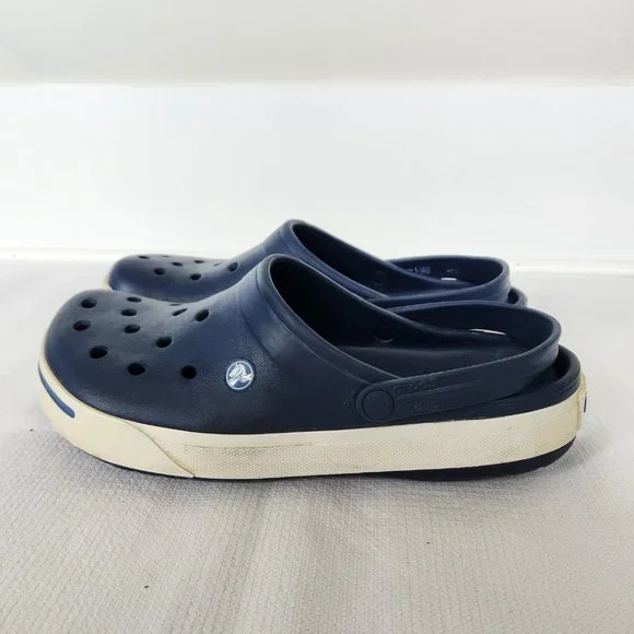 Men's Navy Blue Clogs - Picture 2 of 9